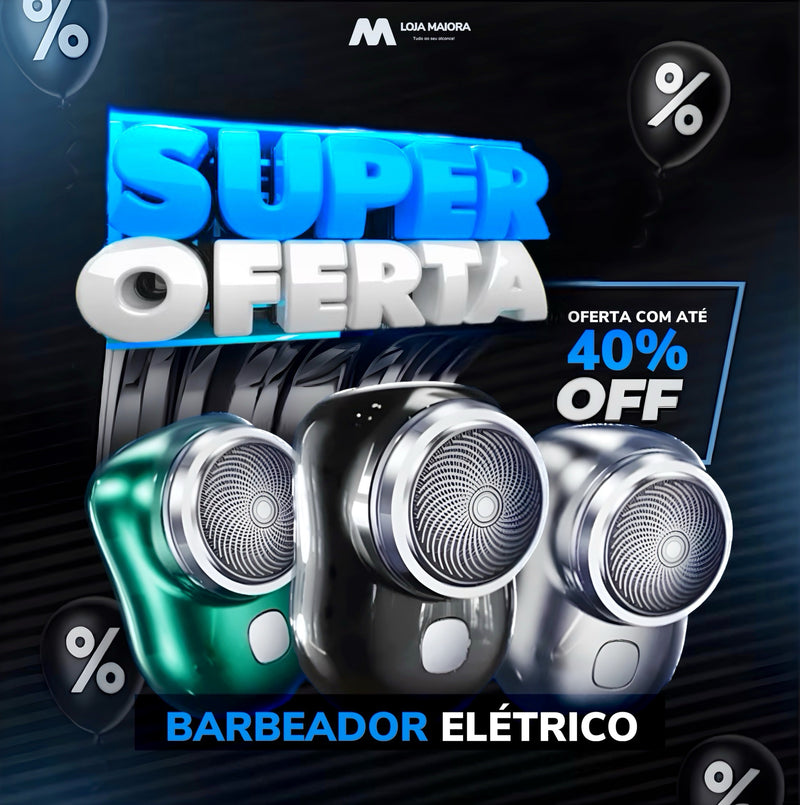 Barbeador Elétrico - Resistente à Água